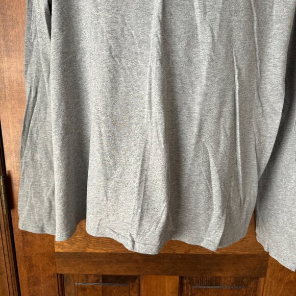 Merona Gray Henley Long Sleeve Tee XX-Large - Picture 6 of 11